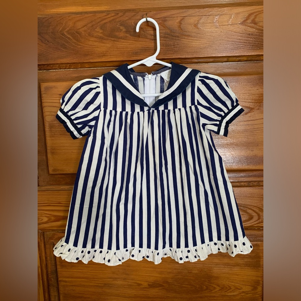 vintage little bitty sailor dress 24 mo